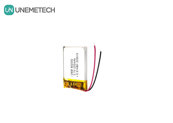 3.7V 220mAh 462030 証明書 LED照明用のリチウムポリマー電池