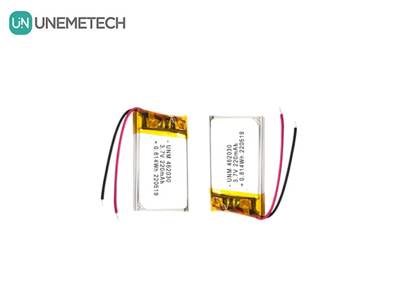 3.7V 220mAh 462030 証明書 LED照明用のリチウムポリマー電池