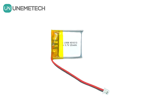 3.7V 25mAh 401013 充電可能な超薄薄型リチウムポリマーバッテリー スマートメガネ
