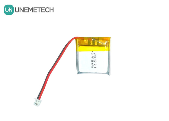 3.7V 25mAh 401013 充電可能な超薄薄型リチウムポリマーバッテリー スマートメガネ
