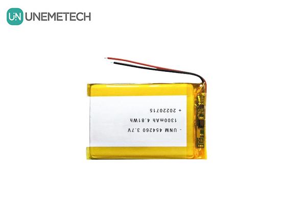リチウムイオンポリマーバッテリーセル 3.7V 1300mAh 454260 Soalrシステム向け