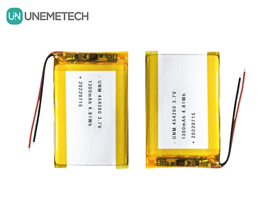 リチウムイオンポリマーバッテリーセル 3.7V 1300mAh 454260 Soalrシステム向け