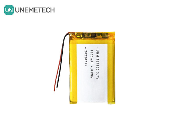リチウムイオンポリマーバッテリーセル 3.7V 1300mAh 454260 Soalrシステム向け