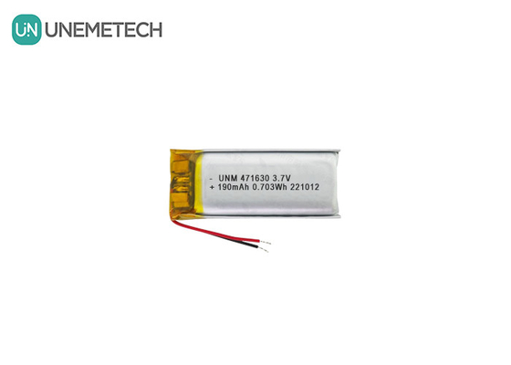 CE認定 LiPo バッテリー 471630 3.7V 190mAh ポータブル電子機器用リポリマー バッテリー