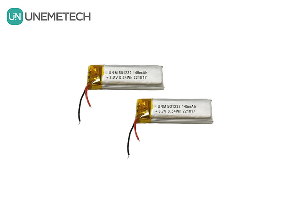 3.7V 145mAh 501232 コンパクトデザイン リチウムポリマー バッテリー バブルマシン