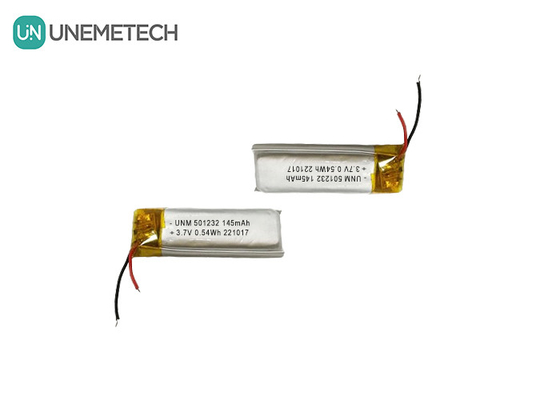 3.7V 145mAh 501232 コンパクトデザイン リチウムポリマー バッテリー バブルマシン