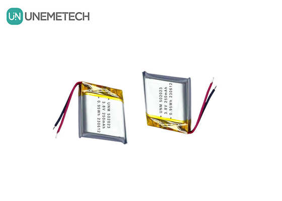 3.8V 250mAh 502023 高電圧 リチウムポリマー バッテリー トラッカーロケータ
