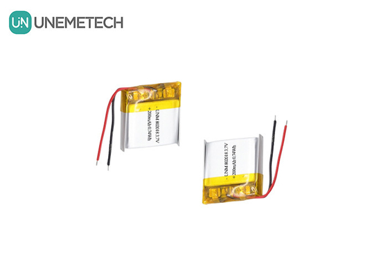 3.7V 200mAh 急速充電 リオンポリマー電池 802018 脱毛器用