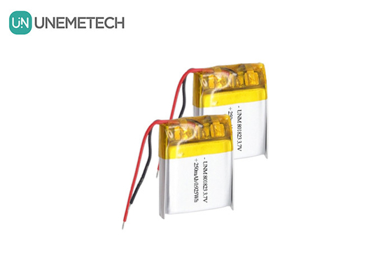 3.7V 250mAh 801823 高エネルギー密度 リポ電池 ポケット計算機用