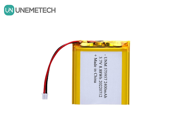 3.7V 2400mAh リチャージ可能なリチウムイオンポリマーバッテリー 575957 電子秤用
