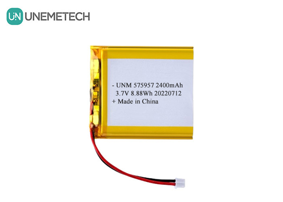 3.7V 2400mAh リチャージ可能なリチウムイオンポリマーバッテリー 575957 電子秤用
