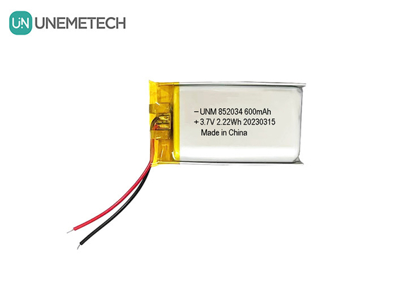 3.7V 600mAh 852034 ヘッドセット用 リチウムポリマーバッテリー