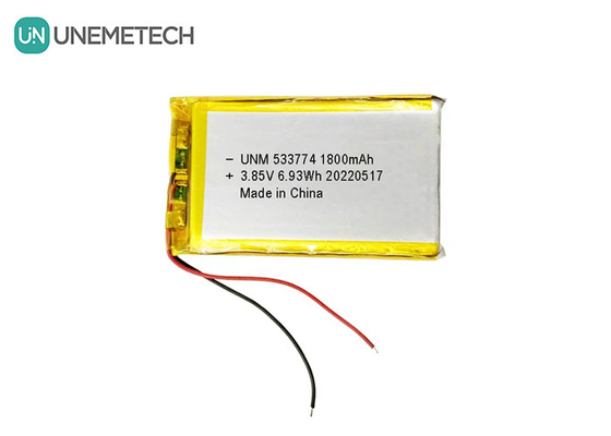 高電圧LiPo電池 3.85V 1800mAh 533774 小型のロボット用の充電可能な電池