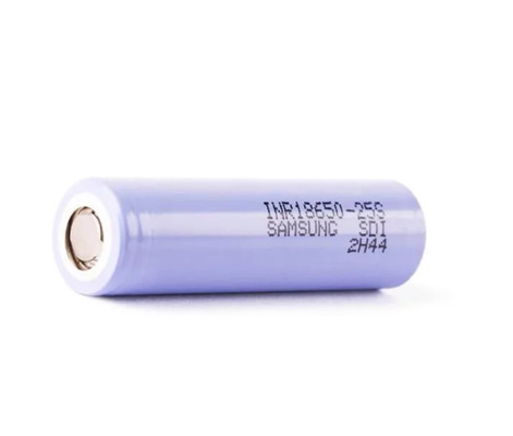 サムスン 25S 18650 2500mAh 20A バッテリー 3.6V 円筒型リチウムイオンセル INR18650-25S
