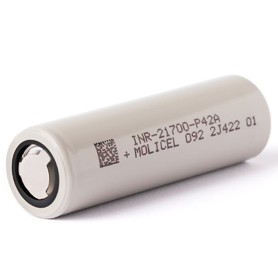 モリセル 21700 P42A 4200mAh 45A バッテリー INR-21700-P42A フラットトップ バッテリー