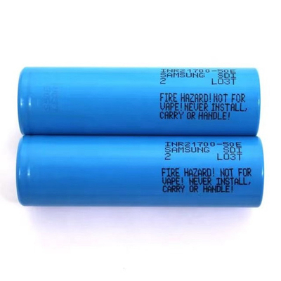 サムスン 50E 21700 5000mAh 9.8A バッテリー 3.6V リチウムイオン バッテリーセル INR21700-50E