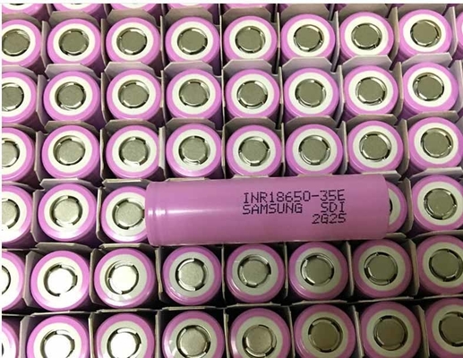 サムスン 35E 18650 バッテリー 3500mAh 8A 3.6V 円筒式リチウムイオンセル INR18650-35E