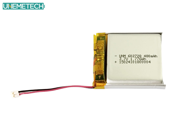 3.7V 480mAh 602728 リ充電可能なリチウムイオンポリマーバッテリー ミニレコーダー