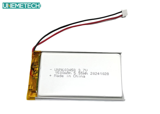 再充電可能なポリマーリチウムイオン電池 603458 3.7V 1500mAh リポ電池 プリンター用
