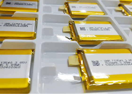 3. 85V 高電圧 リチウムポリマー バッテリー 1530mAh 713540 医療機器用