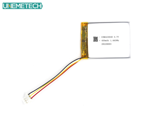 品質 3.7V 450mAh 再充電可能なリチウムイオンポリマー電池 423040 3Cデジタル製品用 工場