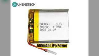 500mAh LiPo バッテリー 3.7V ポータブル電子機器電源